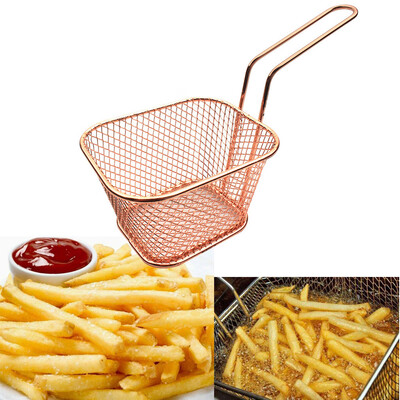 

Gobestart Electroplate Stainless Steel Mini Frying Net Square Block Mesh Kitchen Tools