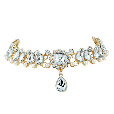 

New Design Choker Necklace Women Maxi Jewelry Crystal Statement Bead Collar Necklaces Boho Accessories