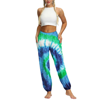 

Women Ethnic Boho Wide Leg Harem Print Pants Casual Loose Sport Gym Yoga Palazzo