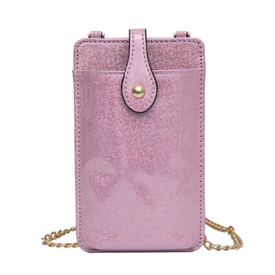 

Faux Leather Card Slot Hasp Mini Coin Purse Women Crossbody Shoulder Phone Bag