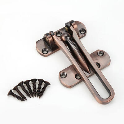 

Security Door Guard Lock Heavy Duty Zinc Alloy Safety Guard Security Door Lock Latch for Home Hotel Door Lock Latch