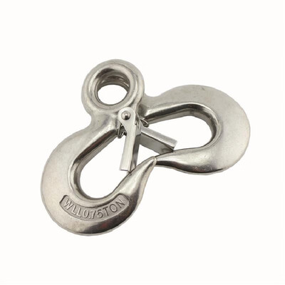 

stainless steel 304 320 cargo hook hoist hook fixed hook spring tongue hook 3T