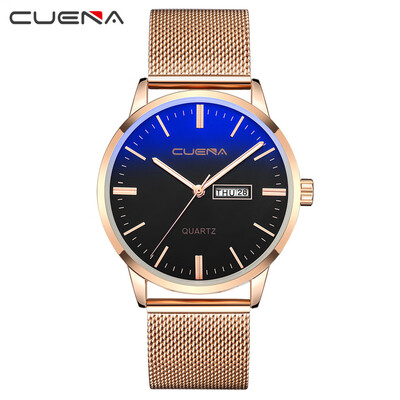 

Gobestart Fashion Stainless Steel Men Military Sport Analog Quartz Wrist Watch With Calend