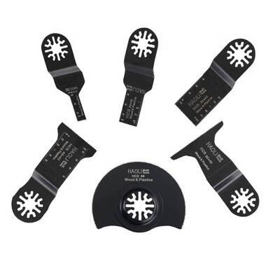 

6PCS Oscillating Multiuse Tool Electrical Saw Blades Kit Cutting Accessory for Fein for Dremel