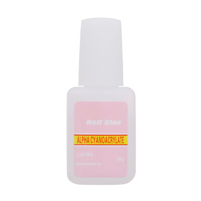 

2Pcs False Nail Gel Glue Fake Nails Glue with Brush Nail Art Tips Glitter Acrylic Decoration Nail Art Accessories