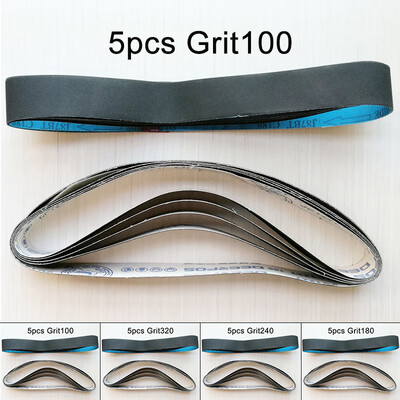 

5pcs Sanding Belts Silicon Carbide 100 Grit For Aluminum Alloy