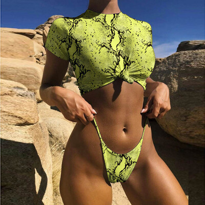 

Saidsome Sexy Women Bikini Set Leopard Push-Up Padded Sport Swimwear Swimsuit Beachwear