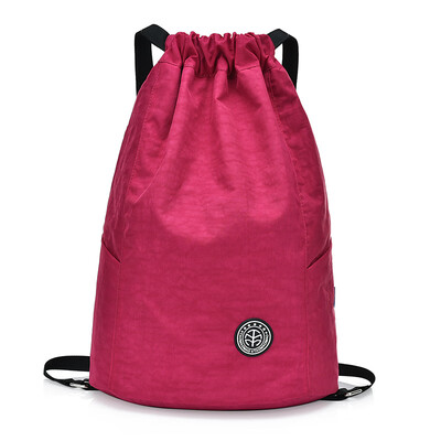 

Portable water-proof bundle bag-drawing double-shoulder bag nylon womens bag large-capacity dance bag simple sports body-building