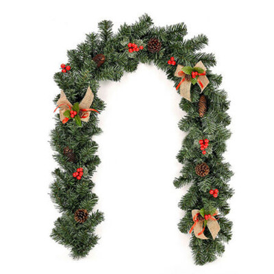 

Christmas Rattan Hanging Ornaments Garland Xmas Tree Fireplace Home Wall Decor