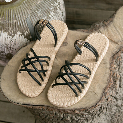 

Evening sandals with long skirts fairy flat bottoms in the tide of students to catch the summer