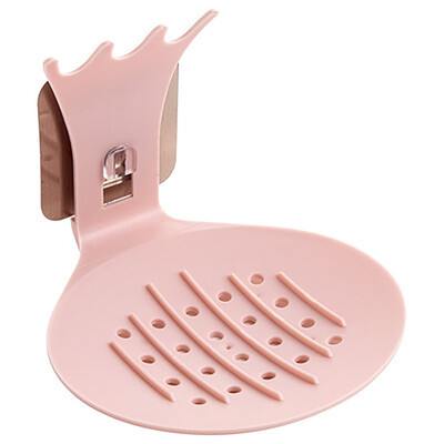 

Gobestart Wall-Mounted Soap Box Holder Bathroom Storage Box Drain Soap Dish