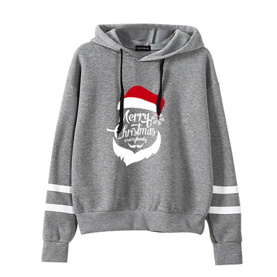 

Women Xmas Hoodies Casual Long Sleeve Funny Santa Claus Print Christmas