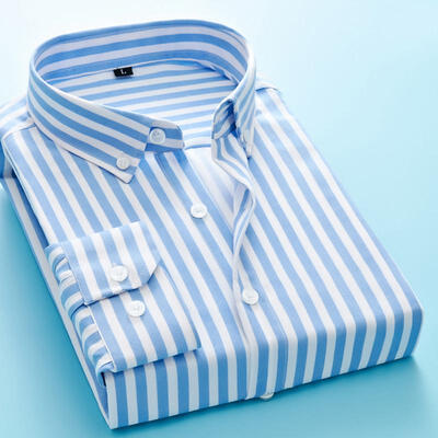 

Striped Button Down Shirts Regular Fit Long Sleeve Shirt Casual Tops For Men