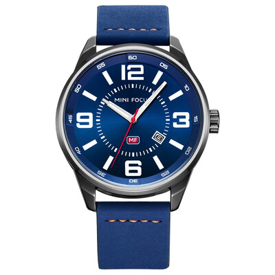 

BOFUTE Male Watches Casual Watch Japanese Movement Calendar Luminous Waterproof Genuine Leather Strap 0051G