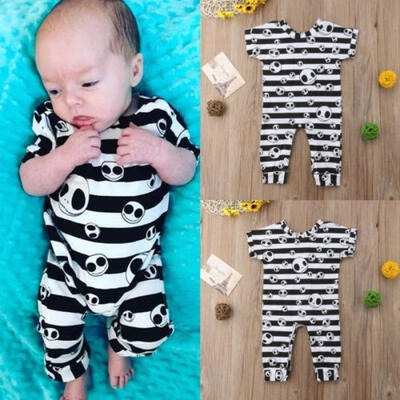 

Halloween Kids Infant Baby Girl Boy Grimace Print Romper Jumpsuit Outfit Clothes