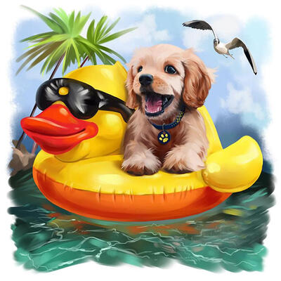 

5D DIY Full Drill Diamond Painting Lovely Dog Cross Stitch Embroidery Kits