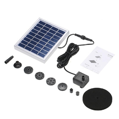

DC9V 2W 240LH Work Automatically Garden-Style Landscape Water Floating Solar Fountain Pump