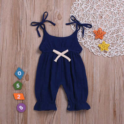 

Summer Baby Boys Girls Summer Solid Romper Bodysuit Jumpsuit Outfits Sunsuit