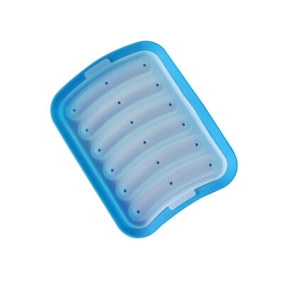 

6 Cavity DIY Sausage Making Mold Silicone Burger Hot Dog Mould Kitchen Tool