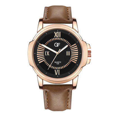 

Gobestart Hot Man Leather Watch Whatever Late Anyway Letter Watches New Pointer glow