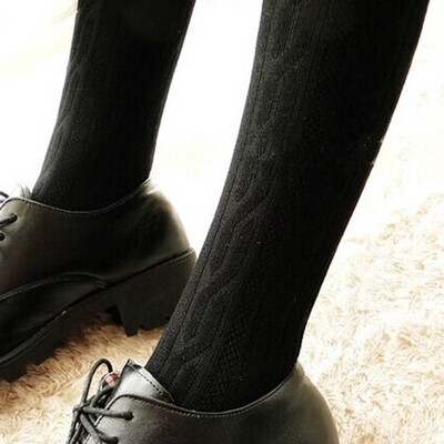 

Winter Warm Women Knit Crochet Cotton Soft Thick Long Socks Thigh-High Leggings