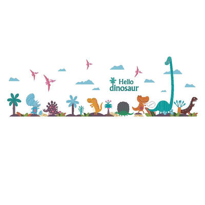

Cartoon Dinosaur PVC Removable Waterproof Wall Stickers Bedroom Decor Decal