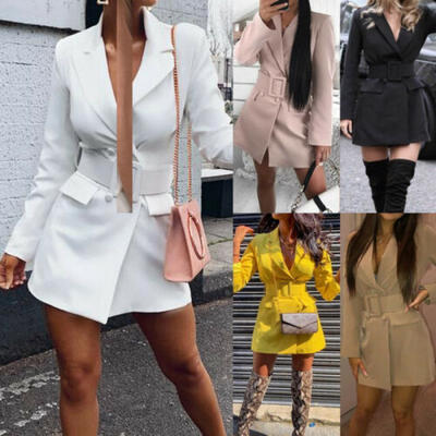 

Women Ladies Long Sleeve Slim Blazer Suit Coat Work Jacket Formal Suit Plus Size