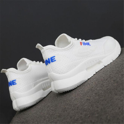 

DIWEINI New 2019 Autumn Casual Woman Sneakers Air Mesh Breathable Shoes Woman Casual Shoes Female Trainers White Pink Size 35-40