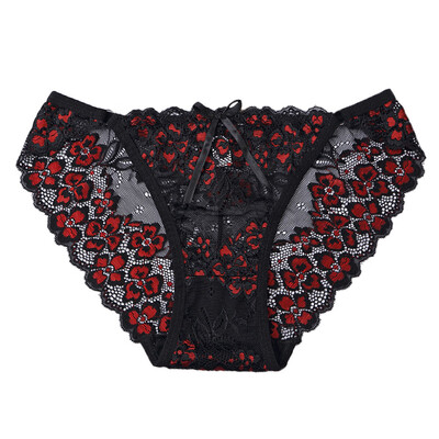 

Toponeto Women Sexy Lace Briefs Panties Two-tone Lingerie Underwear