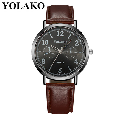 

RM YOLAKO Womens Luxurious Business Leather Belt Watch Simple Mirror Quartz Watch