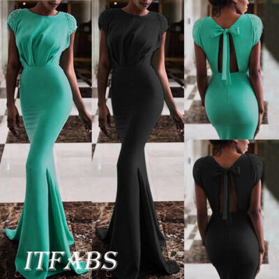 

Womens Dress Gown Long Maxi Evening Party Bridesmaid Multi Way Formal Dress