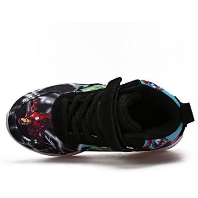 

3D totem new pupils high-top canvas shoes boy childrens sports shoes big childrens youth running shoes