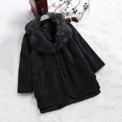 

Toponeto New Womens Exquisite Faux Fur Coat Soft Fleece Thick Jacket Plus Size Coat