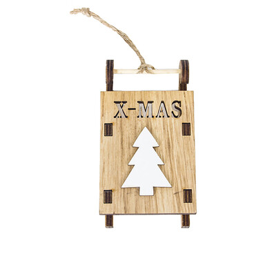 

Toponeto Christmas Tree Decorations Wooden Shapes Ornaments Craft Xmas Gifts