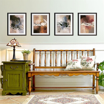 

〖Follure〗Copy 3D False Photo Frame 4 Line Painting Abstract Creative Wall Stickers