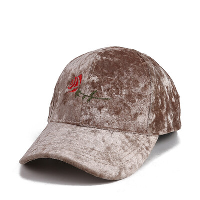 

Hat Lady Autumn&Winter Velvet Baseball Cap Letter Embroidered Baitie Duck Tongue Cap Fashion Outdoor Sunshade Cap Male