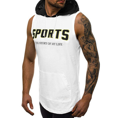 

Toponeto Mens Summer New Style Fashion Cap And Solid Color Vest Comfortable Blouse Top