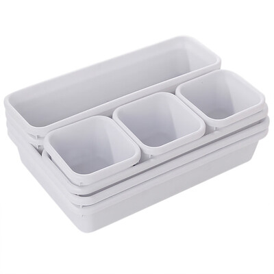 

Toponeto Drawer Organizers Storage Best Interlocking Narrow Drawer for BathroomOffice