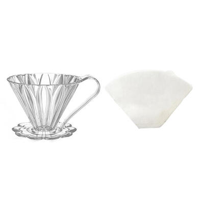 

Portable Resin Coffee Filter Cup Drip Coffee Cup Bowl Ten Petals Funnel