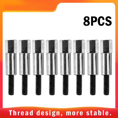 

8Pcs Threaded Bolt Mini Hex Chrome Valve Cover Bolt Set For Chevy 283 305 327 350 383