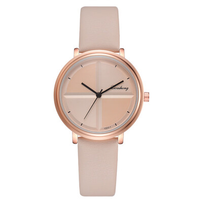 

Creative Clock Minimalist Ladies Dress Womens Quartz Simple Leather Strap WristWatches Female Bracelets relogio feminino &Ff