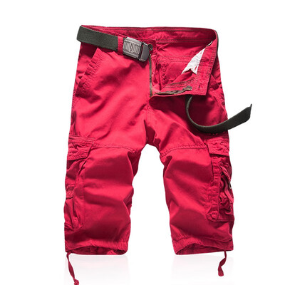 

Gobestart Mens Casual Solid Outdoor Pocket Beach Work Pants Cargo Shorts Pants
