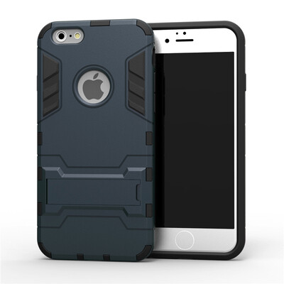

Goowiiz Phone Case For Iphone 786 Plus6s Plus7 Plus8 Plus Armor PC TPU Silicone Hard Bracket Double Protection