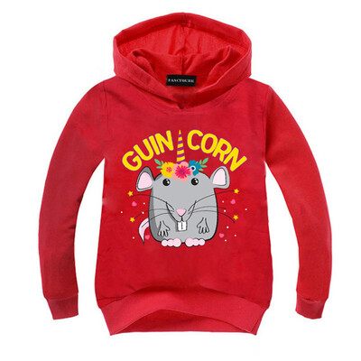 

lucasy Unicorn Printed Hoodies GUIN CORN Mouse Kids Cute Casual Pullover Shirt