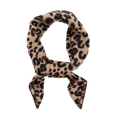 

Leopard Scarves Autumn Chiffon Ins Handkerchief Women Korean Wraps Shawl