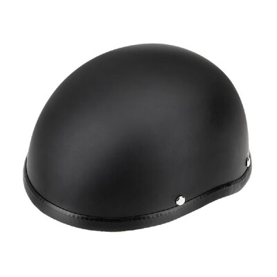 

Motorcycle Half Open Face Helmet Matt Black Protection Shell Helmet for Scooter Bike
