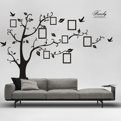 

〖Follure〗3D DIY Photo Tree PVC Wall Decals Adhesive Wall Stickers Mural Art Home Decor