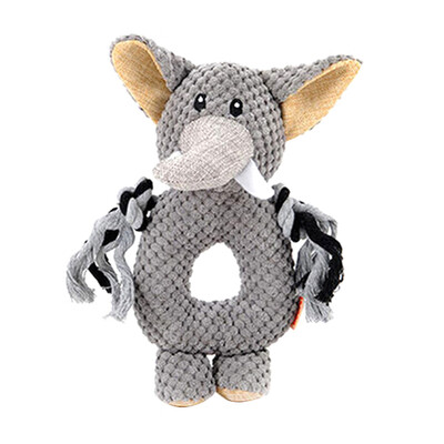 

Gobestart Pet Cat Dog Squeaky Toy Squeaker Sound Chew Fetch Interactive Plush Toy