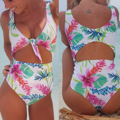 

Roseonmyhand Womens Piece Of Swimsuit Bikini Floral Print Swimwear Beachwear Bathing Suit