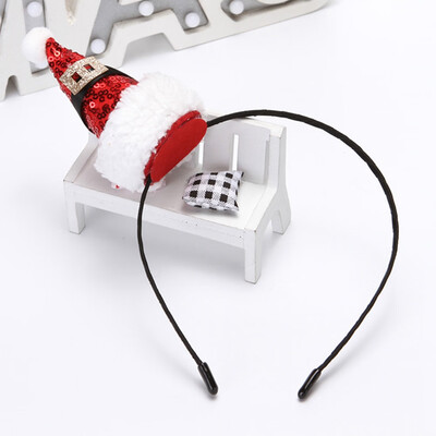 

1Pcs Christmas Hat Headband Santa Claus Hat Hair Band Head Band Xmas Party Decor